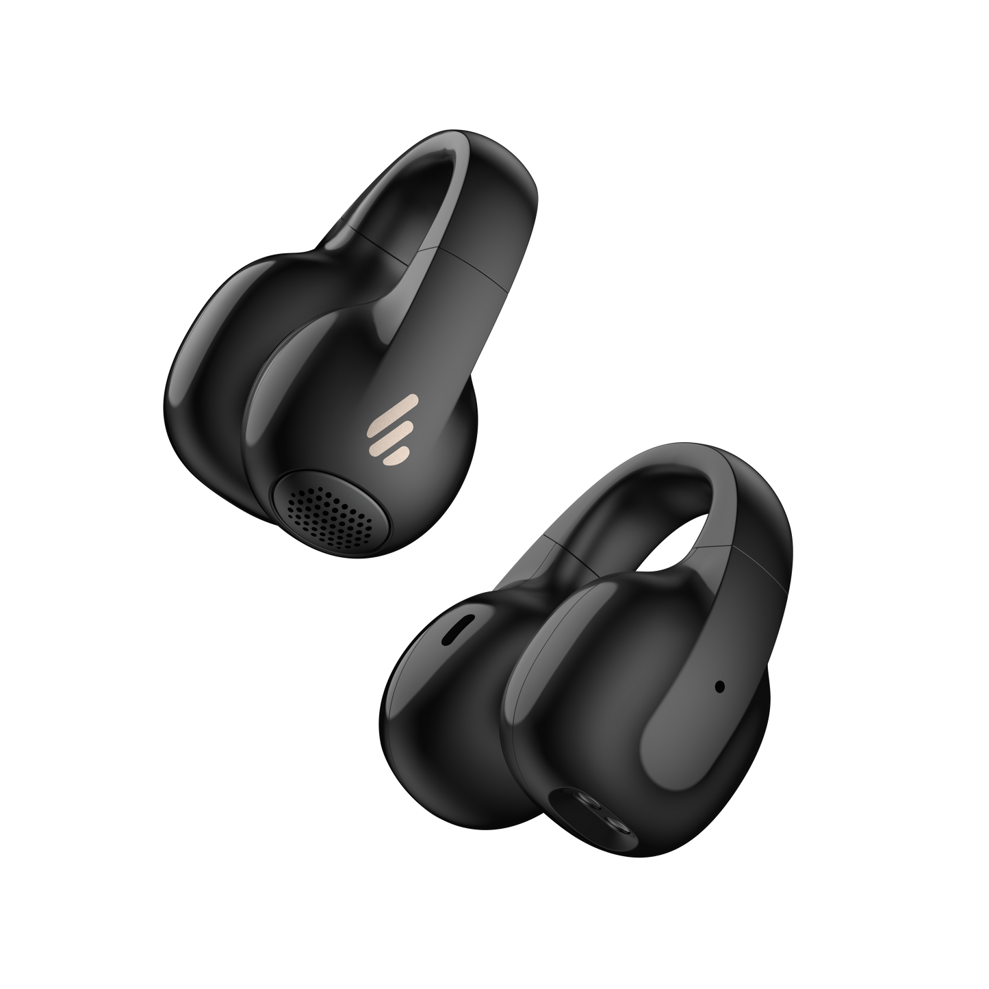 Auriculares inalámbricos Edifier Comfo C open-ear en color negro, diseño clip-on