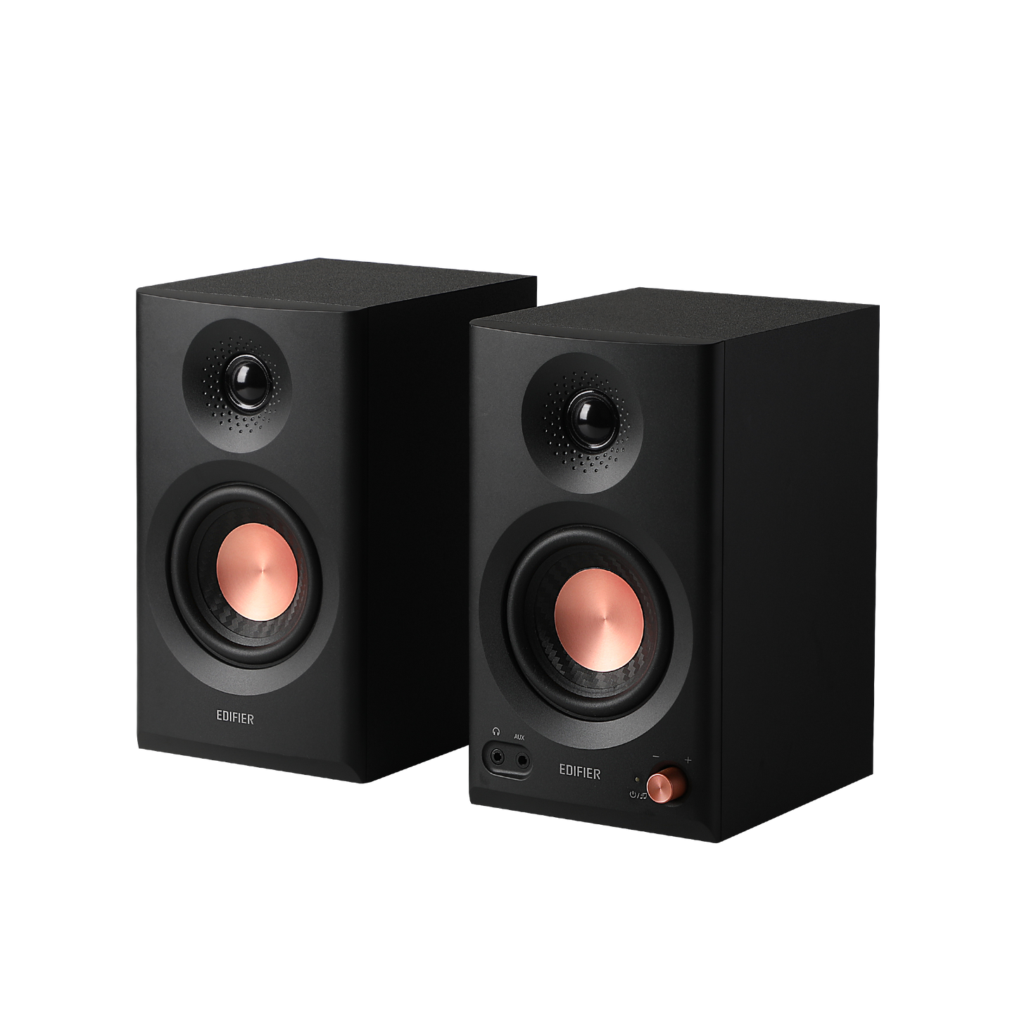 Edifier MR3 negro – par de monitores de estudio 3.5 pulgadas vista en ángulo