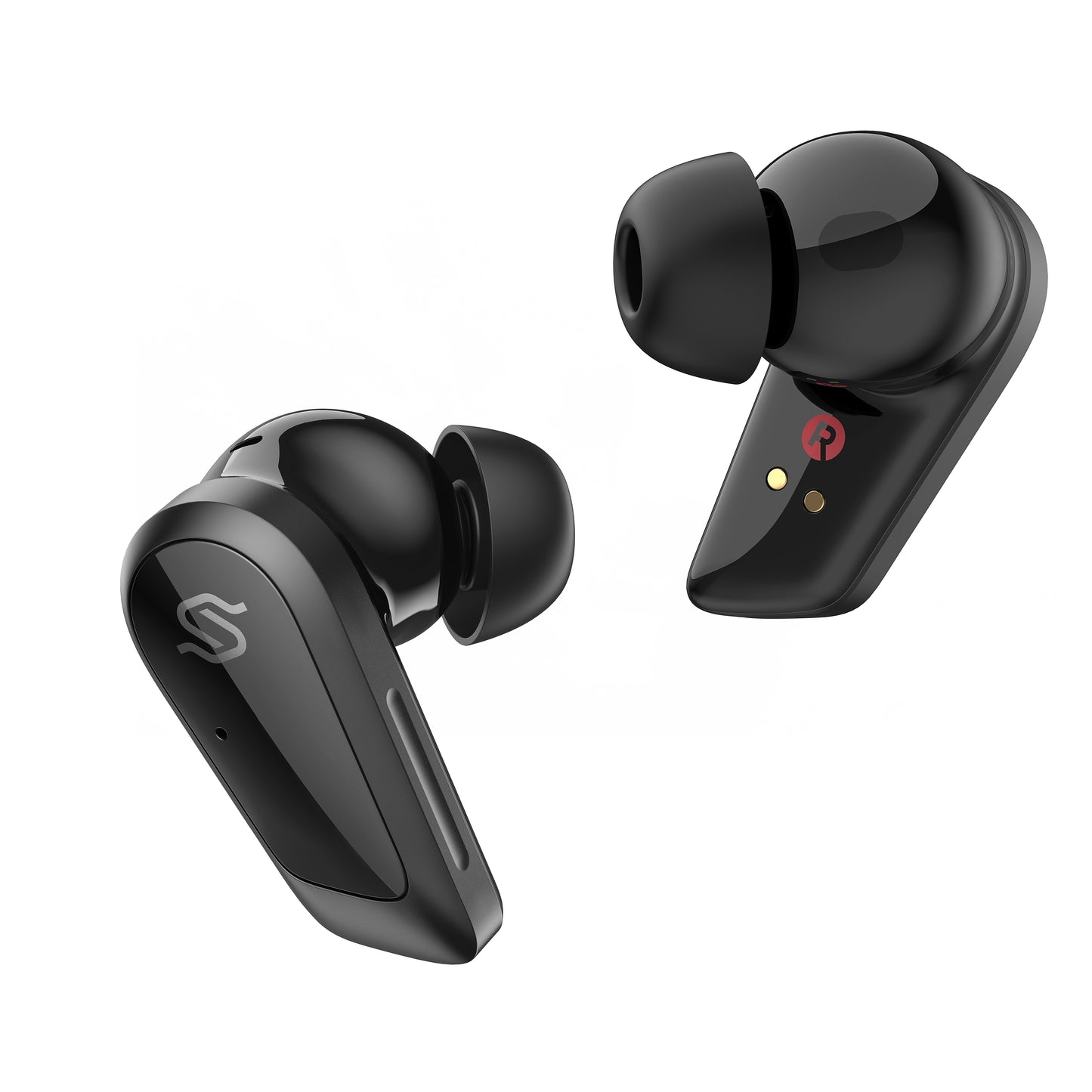 Vista frontal de los auriculares Edifier S10 en color negro