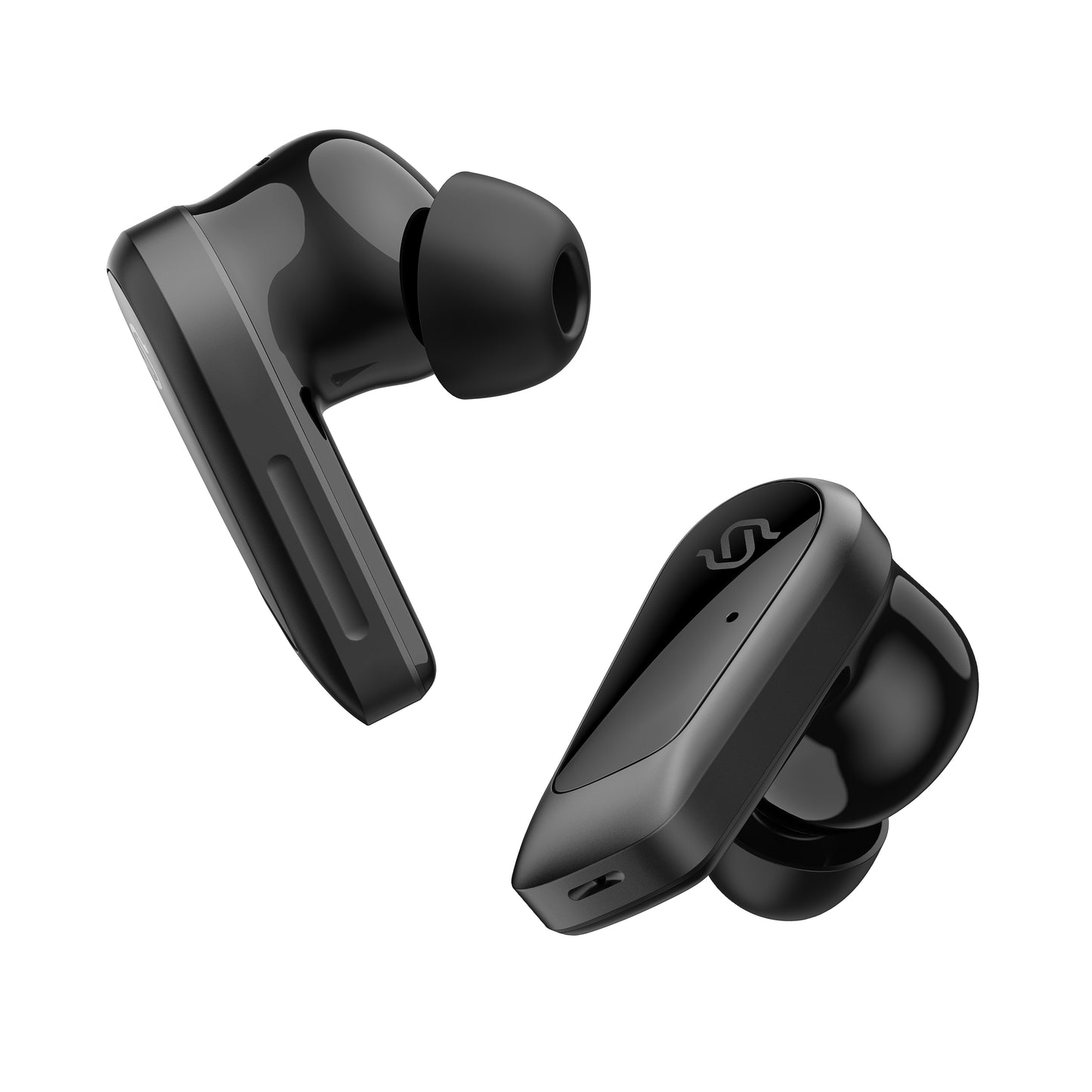 Vista lateral de los auriculares Edifier S10 mostrando diseño ergonómico