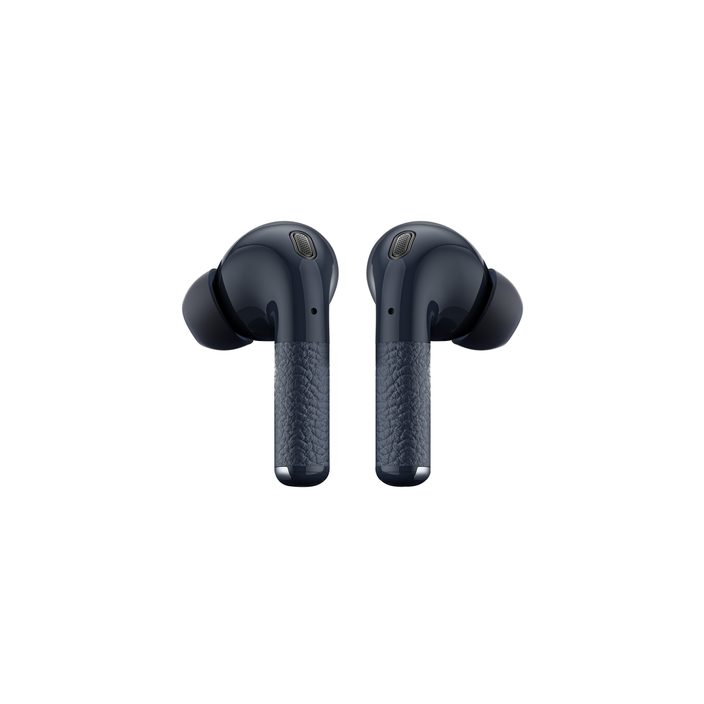 Auriculares Edifier W260NC azul de frente sobre fondo blanco