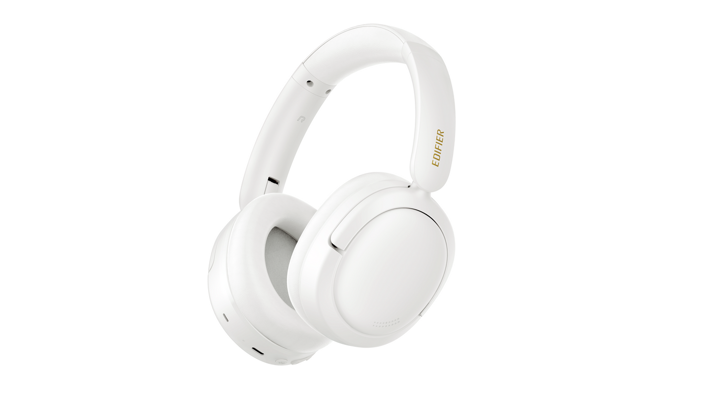 Auriculares Edifier W800BT SE blancos en vista diagonal sin cable