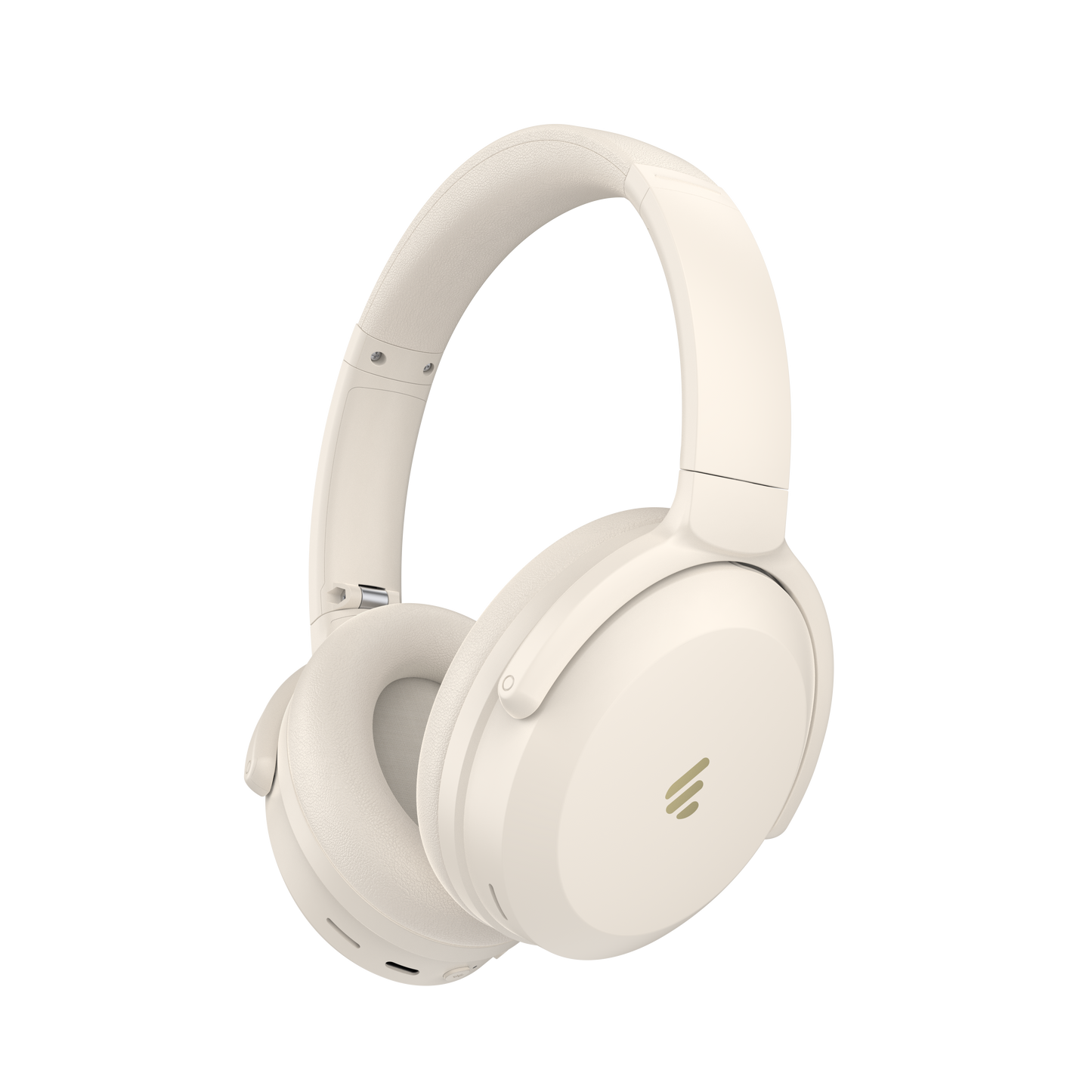 Auriculares Edifier WH700NB Pro blancos en vista diagonal mostrando diseño elegante