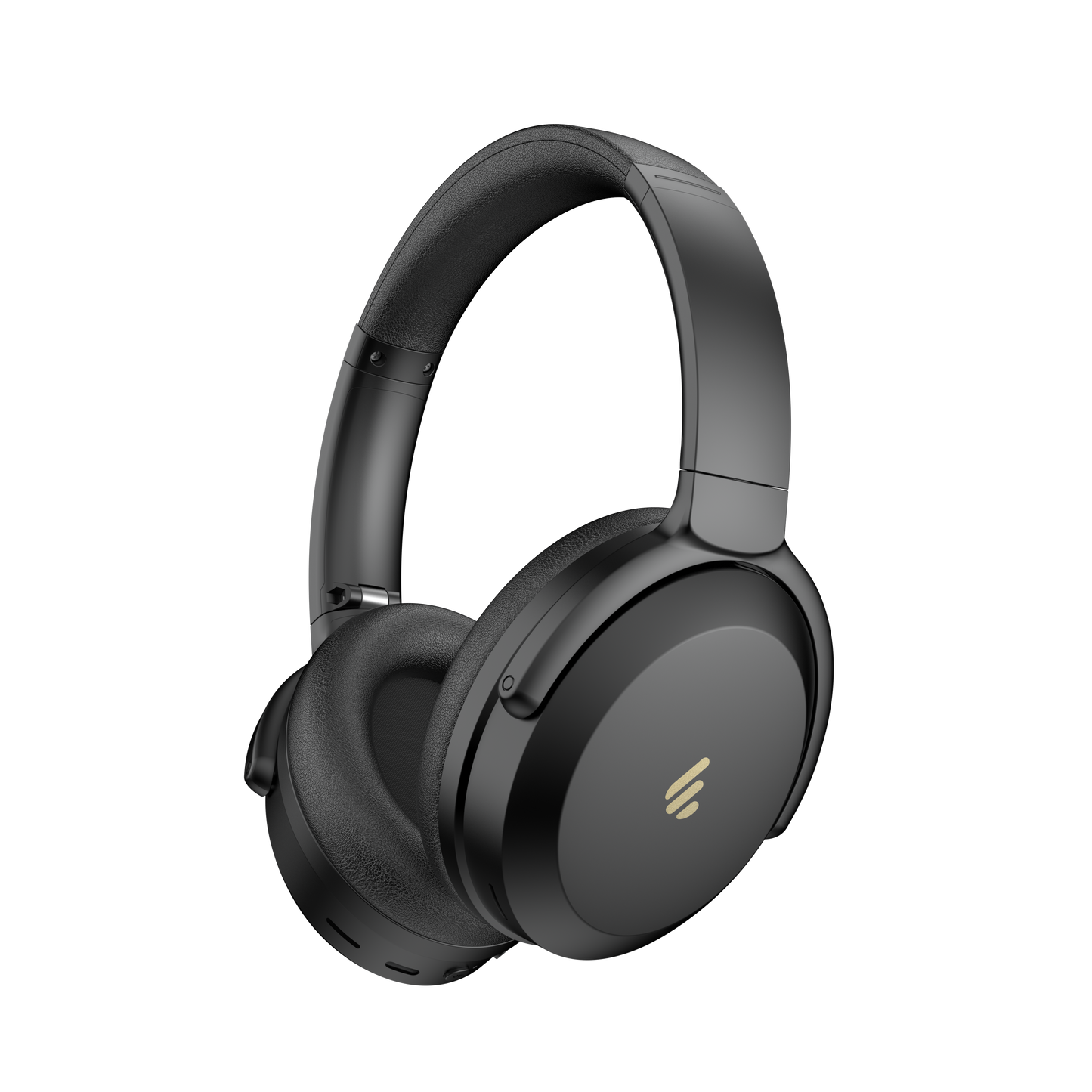 Auriculares Edifier WH700NB Pro negros en vista diagonal mostrando diseño moderno