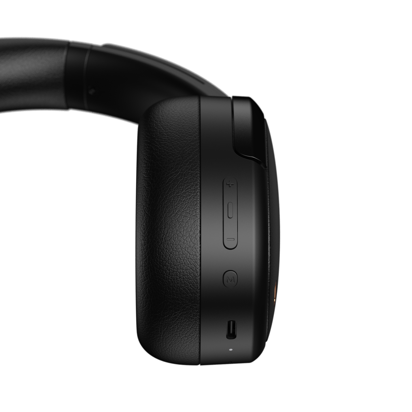 Detalle de botones de control en los auriculares Edifier WH950NB negros
