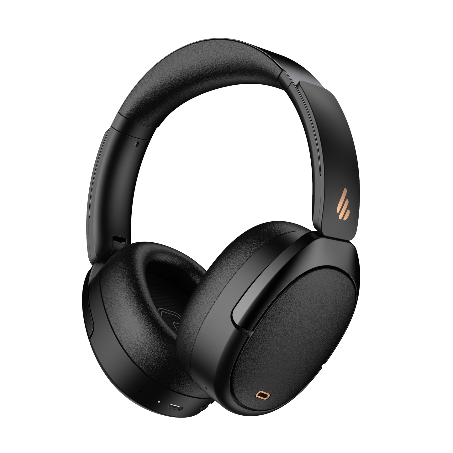 Auriculares Edifier WH950NB color negro en vista clásica diagonal
