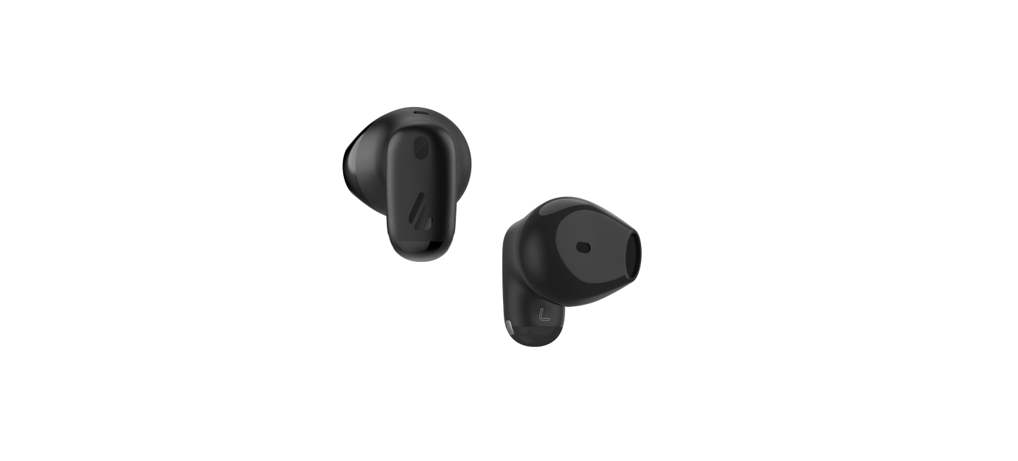 Vista lateral derecha de los auriculares Edifier X1 Lite negros