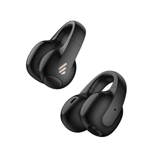 Auriculares inalámbricos Edifier Comfo C open-ear en color negro, diseño clip-on