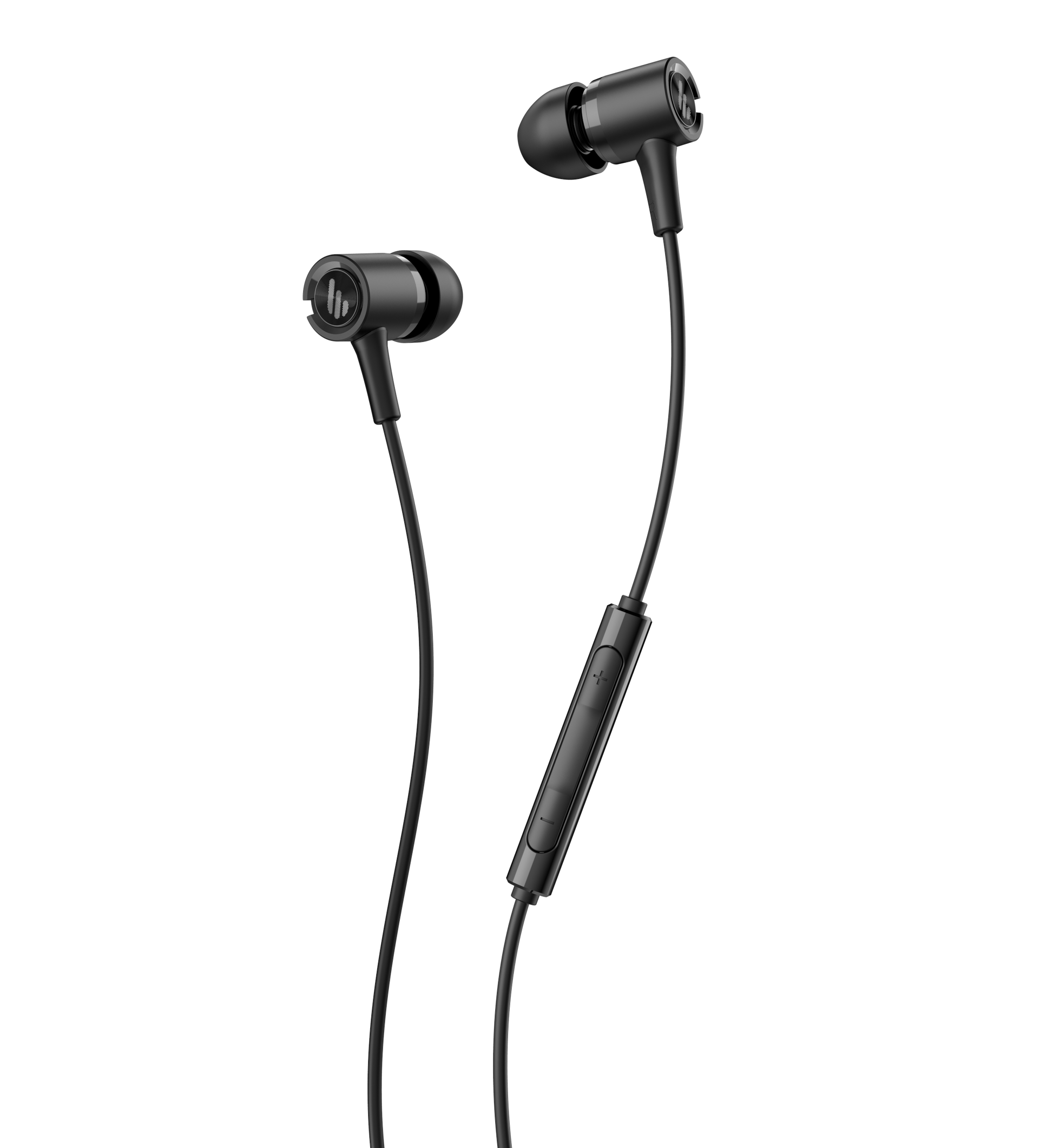 Detalle del jack 3.5 mm y control con micrófono de los Edifier P205