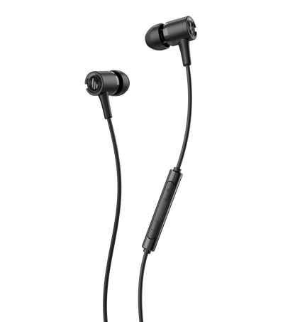 Detalle del jack 3.5 mm y control con micrófono de los Edifier P205