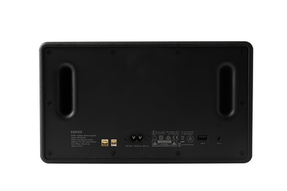 Parlante de escritorio Edifier ES300 en vista trasera con entradas usb y aux