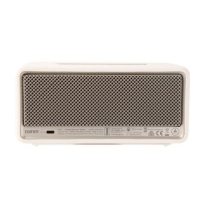 Conectores traseros del parlante Edifier ES60 Blnaco para audio y alimentación