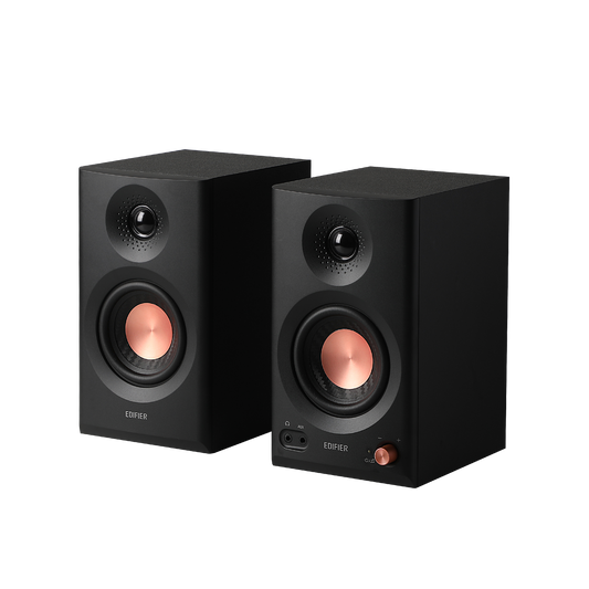 Edifier MR3 negro – par de monitores de estudio 3.5 pulgadas vista en ángulo