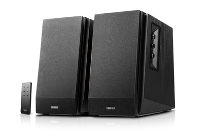 Parlantes Edifier R1700BT Bluetooth 66W RMS color negro con control remoto