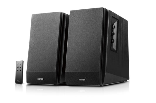 Parlantes Edifier R1700BT Bluetooth 66W RMS color negro con control remoto