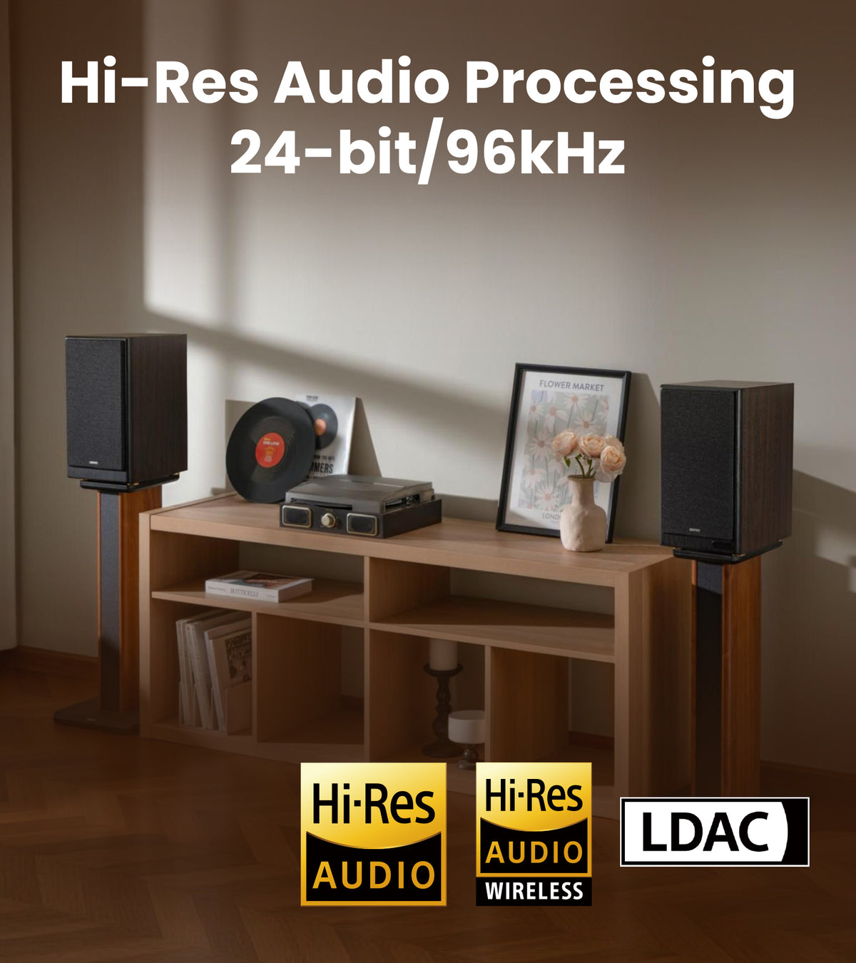 Parlante Edifier R2750DB MKII – 144W RMS, Hi-Res – Marron – vista 10