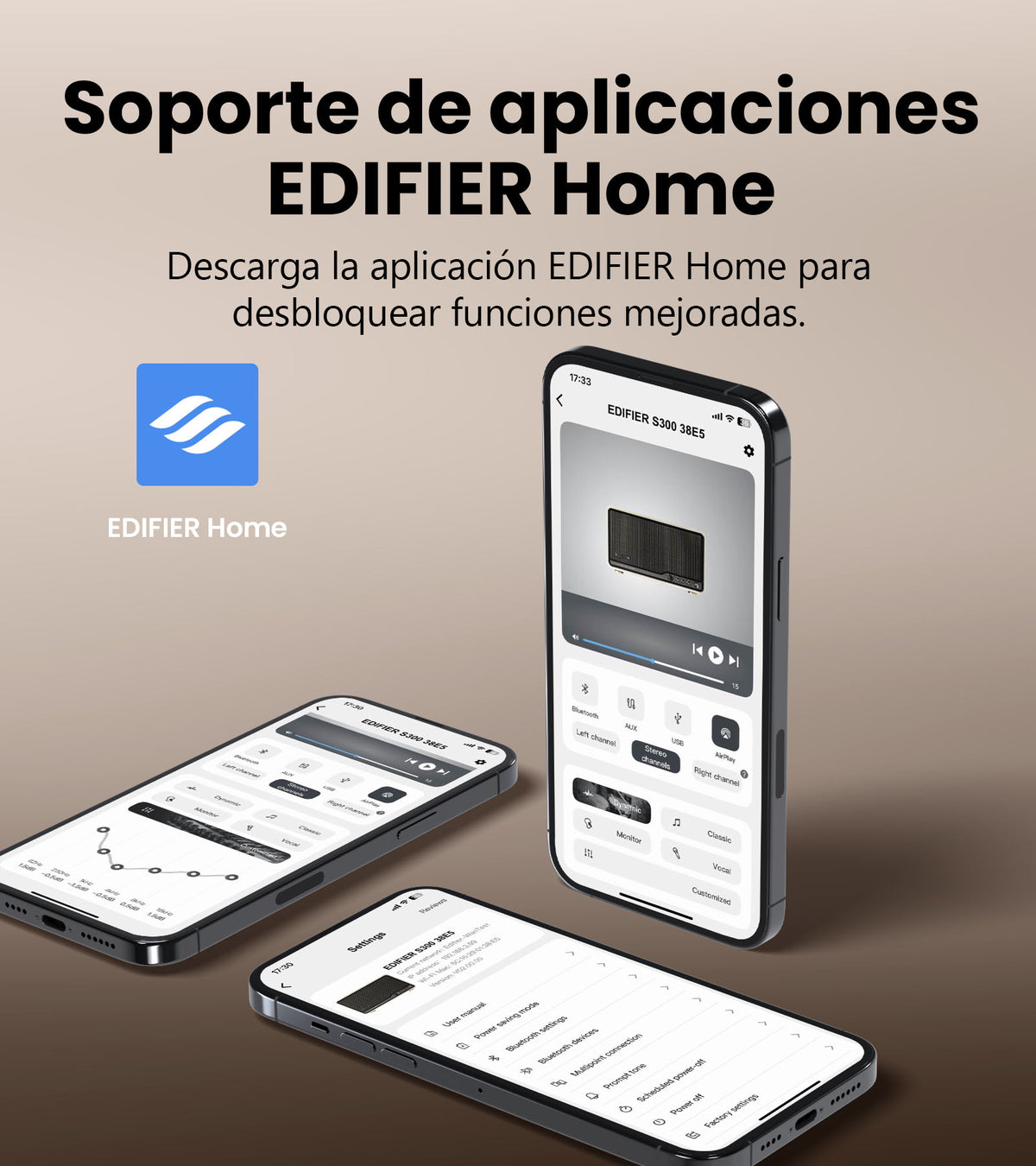 Parlante Tabletop Edifier S300 – Hi-Res, AirPlay 2 – vista 14