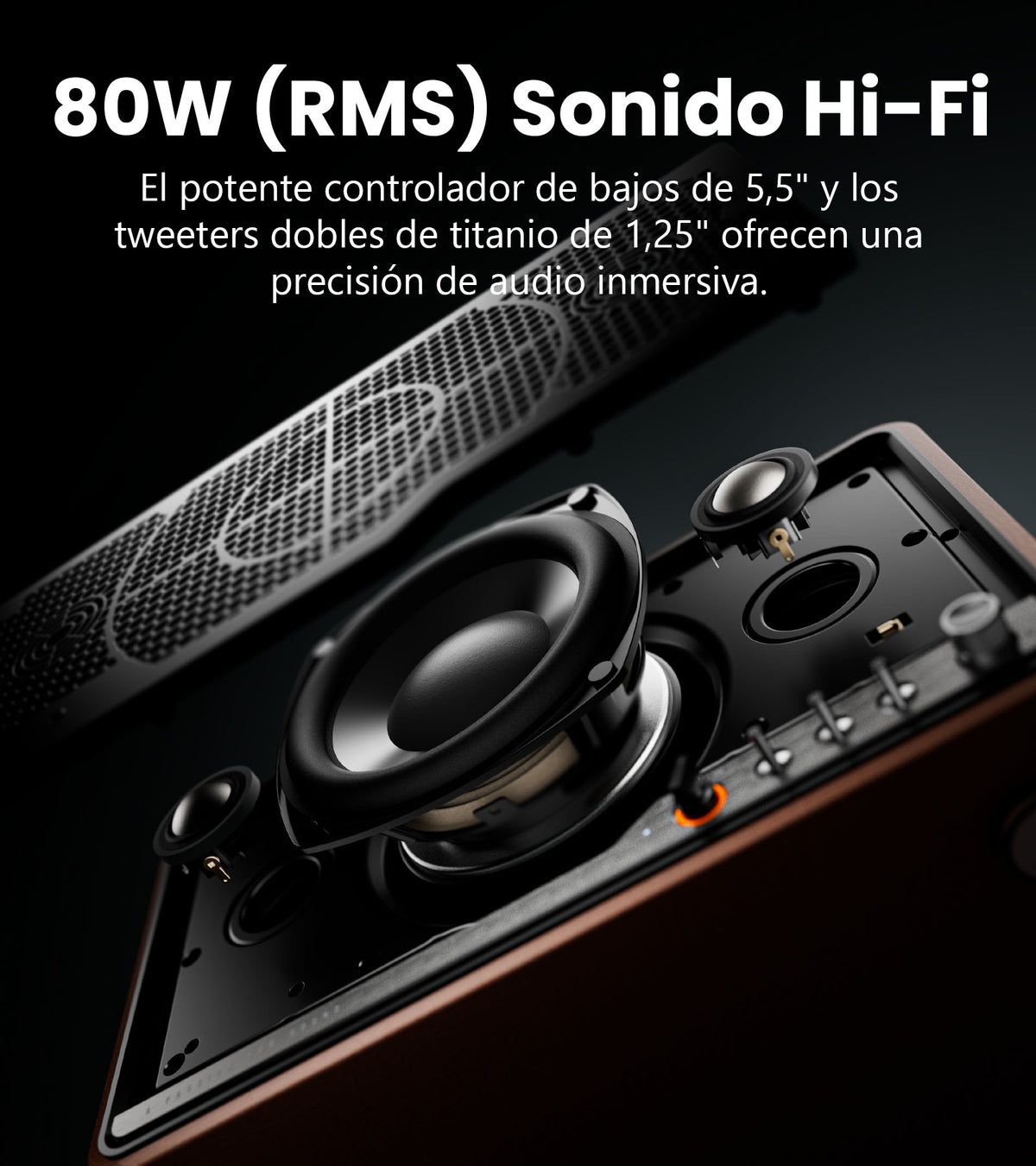 Parlante Tabletop Edifier S300 – Hi-Res, AirPlay 2 – vista 8