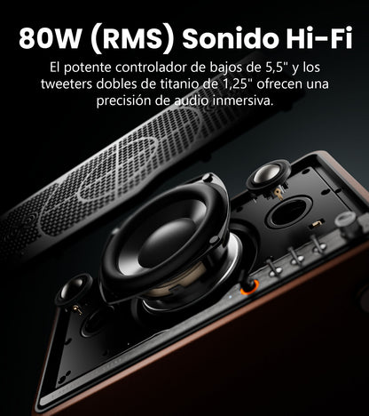 Parlante Tabletop Edifier S300 – Hi-Res, AirPlay 2 – vista 8