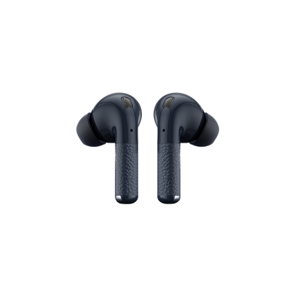 Auriculares Edifier W260NC azul de frente sobre fondo blanco