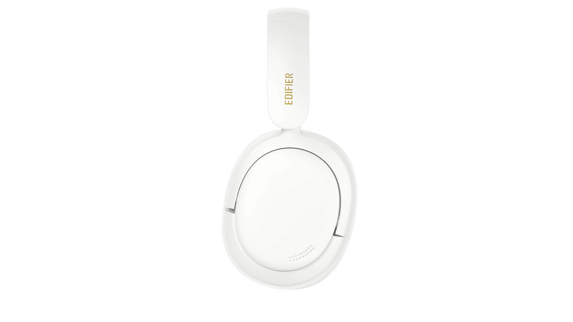 Auriculares Edifier W800BT SE blancos vistos de frente con almohadillas cerradas