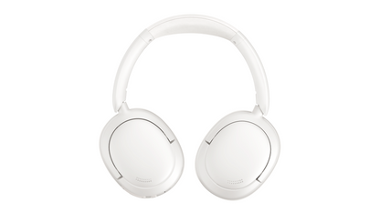 Vista lateral de los auriculares Edifier W800BT SE blancos con diadema extendida