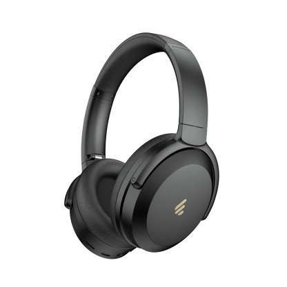 Auriculares Edifier WH700NB Pro negros en vista diagonal mostrando diseño moderno