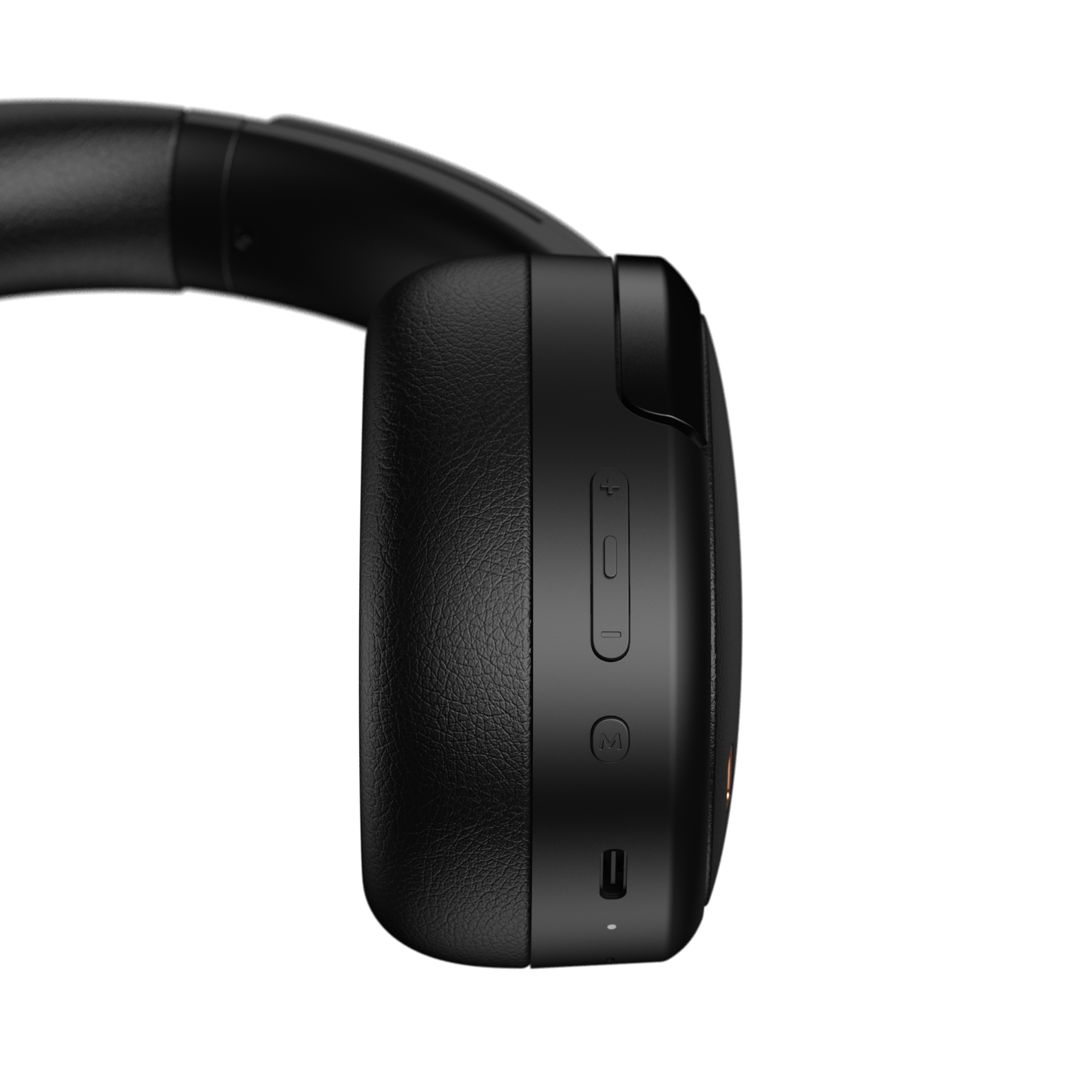 Detalle de botones de control en los auriculares Edifier WH950NB negros