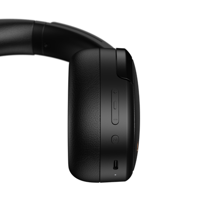 Detalle de botones de control en los auriculares Edifier WH950NB negros