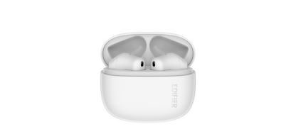 Estuche abierto de los auriculares Edifier X1 Lite blancos
